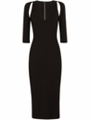 DOLCE E GABBANA DOLCE E GABBANA WOMEN'S BLACK VISCOSE DRESS,F6ZI7TFUGKFN0000 46