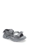 Alexander Mcqueen Men's Strappy Leather Sport Sandals In Grey