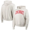 CHAMPION CHAMPION HEATHERED OATMEAL CINCINNATI BEARCATS CINCY ARCH PULLOVER HOODIE