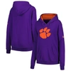 Stadium Athletic Women's Purple Clemson Tigers Big Logo Pullover Sweatshirt In Purple