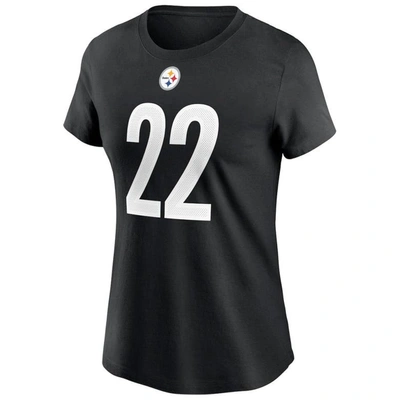 Nike Women's Najee Harris Black Pittsburgh Steelers 2021 Nfl Draft First Round Pick Player Name Number T-