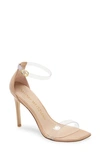 STUART WEITZMAN NUDISTCURVE ANKLE STRAP SANDAL