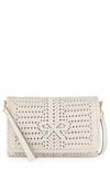 Anya Hindmarch The Neeson Woven Leather Crossbody Bag In Chalk