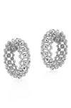 Hueb Bubbles Hoop Earrings In White Gold