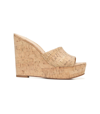 Veronica Beard Dali Woven Platform Wedge Sandal In Natural