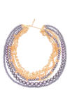 EYE CANDY LOS ANGELES MULTI-STRAND COLLAR NECKLACE