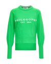 Philosophy Di Lorenzo Serafini Philosophy By Lorenzo Serafini Sweaters Green In Fantasia Verde
