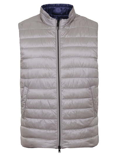 Herno Smanicato Reversibile Nylon Ult In Grigio Perla