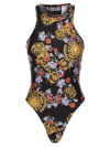Versace Jeans Couture Garland Print Lycra Sleeveless Bodysuit In G53