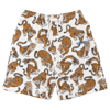 Kenzo Shorts All Over Print Straight Leg In Ecrù