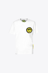 Barrow T-shirt Jersey Unisex White Cotton T-shirt With Flower Print In Bianco