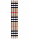 BURBERRY CHECKED CASHMERE BLEND SCARF