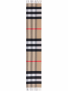Burberry Checked Cashmere Blend Scarf In Beige