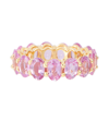 SHAY JEWELRY 18KT GOLD ETERNITY RING WITH SAPPHIRES