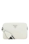 PRADA PRADA FLOU LOGO PLAQUE SHOULDER BAG