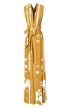 Diarrablu Mailys Suto Print Convertible Dress In Gold