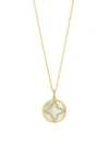 FREIDA ROTHMAN COASTAL CLOVER PENDANT NECKLACE