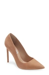 Steve Madden Vala Pumps In Tan Nubuck-brown In Camel Nubuck