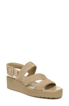 Vince Skylar Suede Wedge Slingback Sandals In Brown