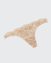 Cosabella Pret A Porter Lace Thong In Moon Iv/mand