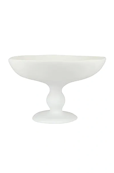 Tina Frey Designs Large Pedestal Bowl In White