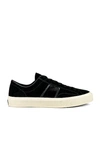 Tom Ford Logo-print Low-top Sneakers In Black