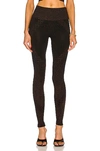 Wolford Shiny Grid High-rise Jacquard Leggings In Black Copper