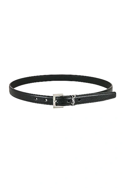 Saint Laurent Monogramme Belt In Noir