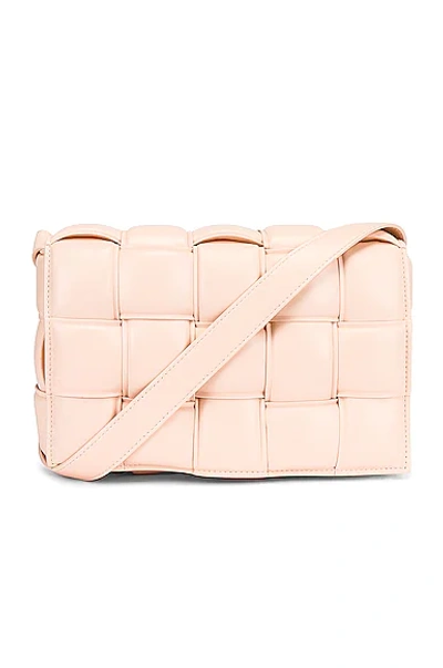 Bottega Veneta Padded Cassette Crossbody Bag In Peachy