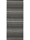 Missoni Keith Zigzag Woven Bath Mat In Schwarz