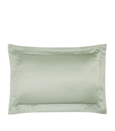 Gingerlily Silk King Oxford Pillowcase (50cm X 90cm) In Green