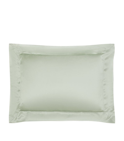 Gingerlily Silk Oxford Pillowcase (30cm X 40cm) In Green