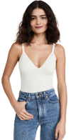 ALICE AND OLIVIA KENNA CABLE CROPPED SWEATER TANK