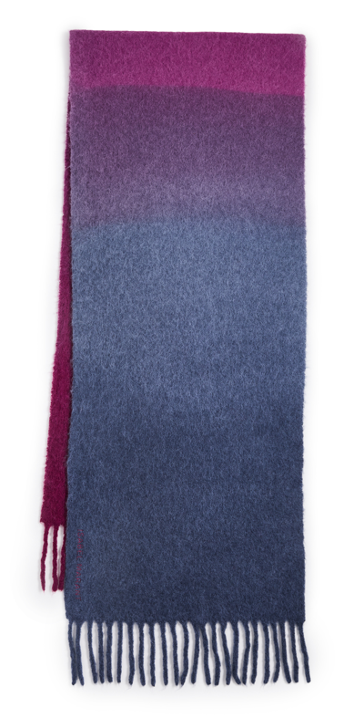 Isabel Marant Firna Scarf In Burgundy Navy