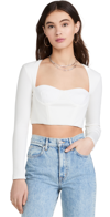 ROKH LONG SLEEVE BUSTIERE CORSET TOP