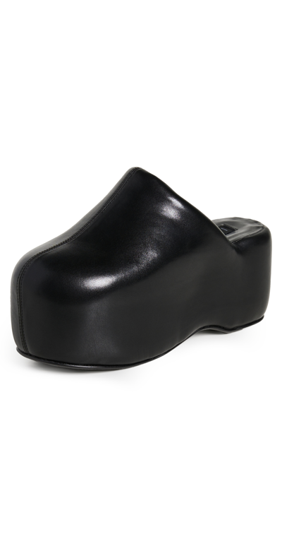 SIMON MILLER VEGAN PLATFORM BUBBLE CLOGS BLACK