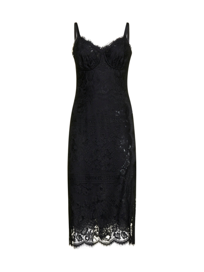 Dolce & Gabbana Sleeveless Lace In Black