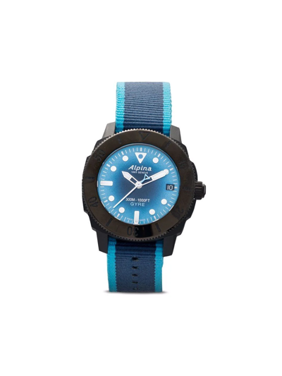 Alpina Seastrong Diver Gyre 36mm In Two Tone  / Black / Blue