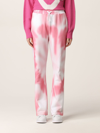 Red Valentino Tie-dye Drawstring Waist Track Pants In Pink