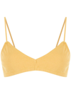 Osklen Spaghetti-strap Cropped Top In Gelb