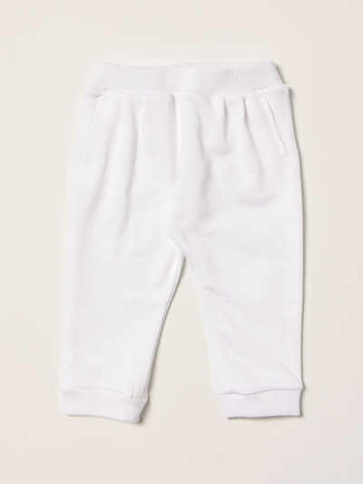 Balmain Babies' Cotton Jogging Trousers In White