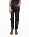 REBECCA MINKOFF JUNE FAUX-LEATHER trousers