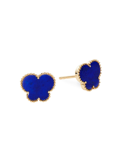 Effy Women's 14k Yellow Gold & Lapis Lazuli Stud Earrings