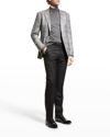 Zegna 15milmil15 Wool Trousers In Blk Sld