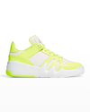 GIUSEPPE ZANOTTI MEN'S TALON NEON MOC-CROC HIGH-TOP SNEAKERS