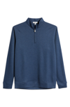 Peter Millar Crown Comfort Quarter Zip Pullover In Glacier