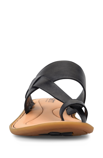 Born Veda Flip Flop In Black Leather