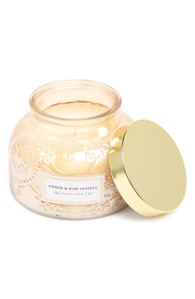PORTOFINO CANDLES OPALESCENT GARDEN AMBER & RAW VANILLA SCENTED CANDLE 