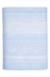 French Home Linen 71" X 100" Astra Tablecloth In Light Blue