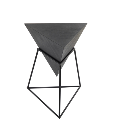 Rosemary Lane Metal Modern Accent Table In Black